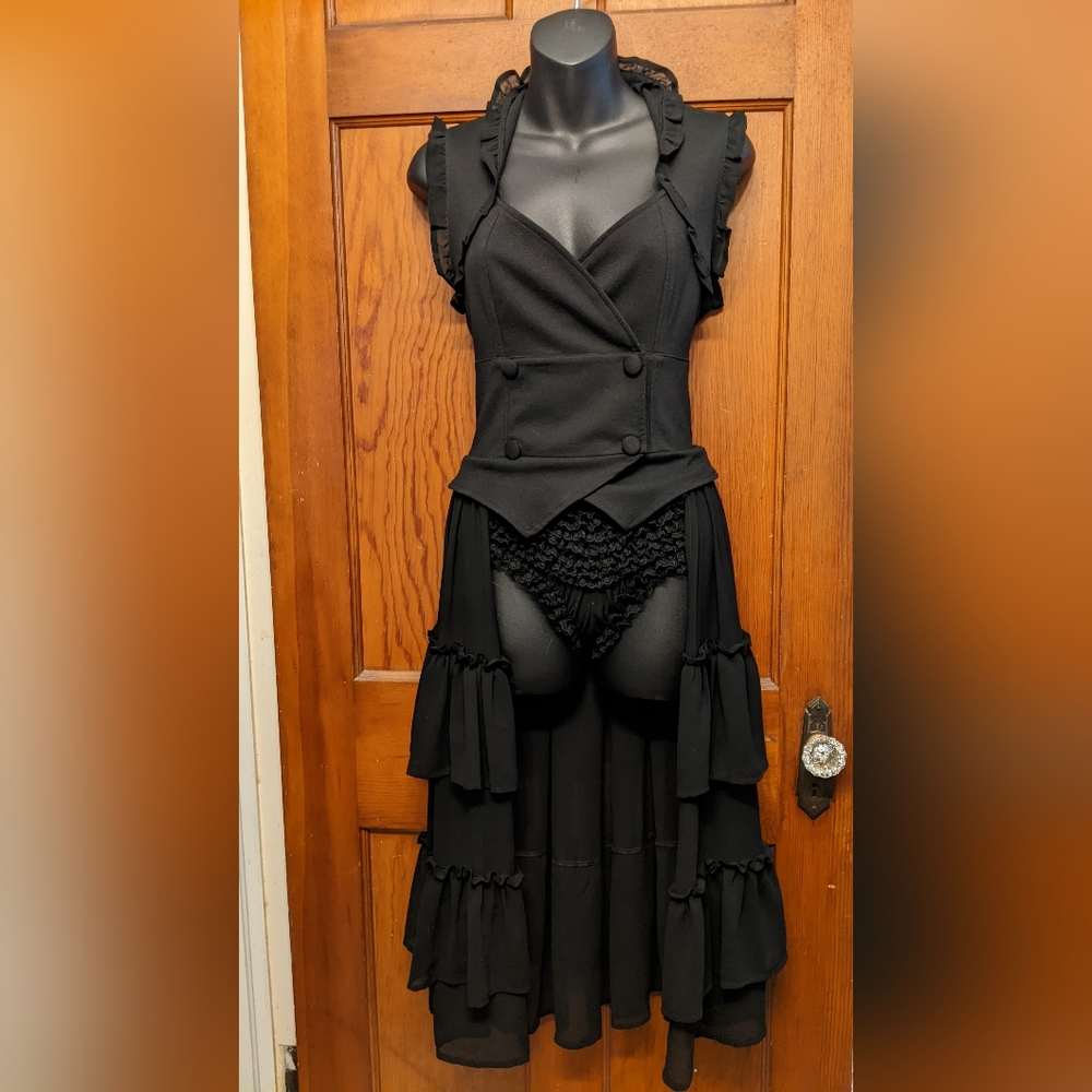 Long Black Vest